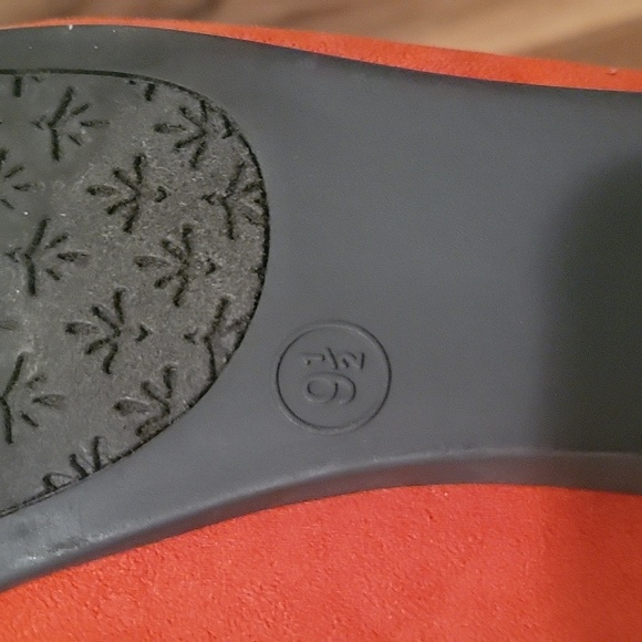 NEW Merona Red orange modern tassel loafer flats extra cushioning and support - Picture 9 of 11